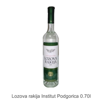 Lozova rakija - Institut Podgorica - Vino i tako to
